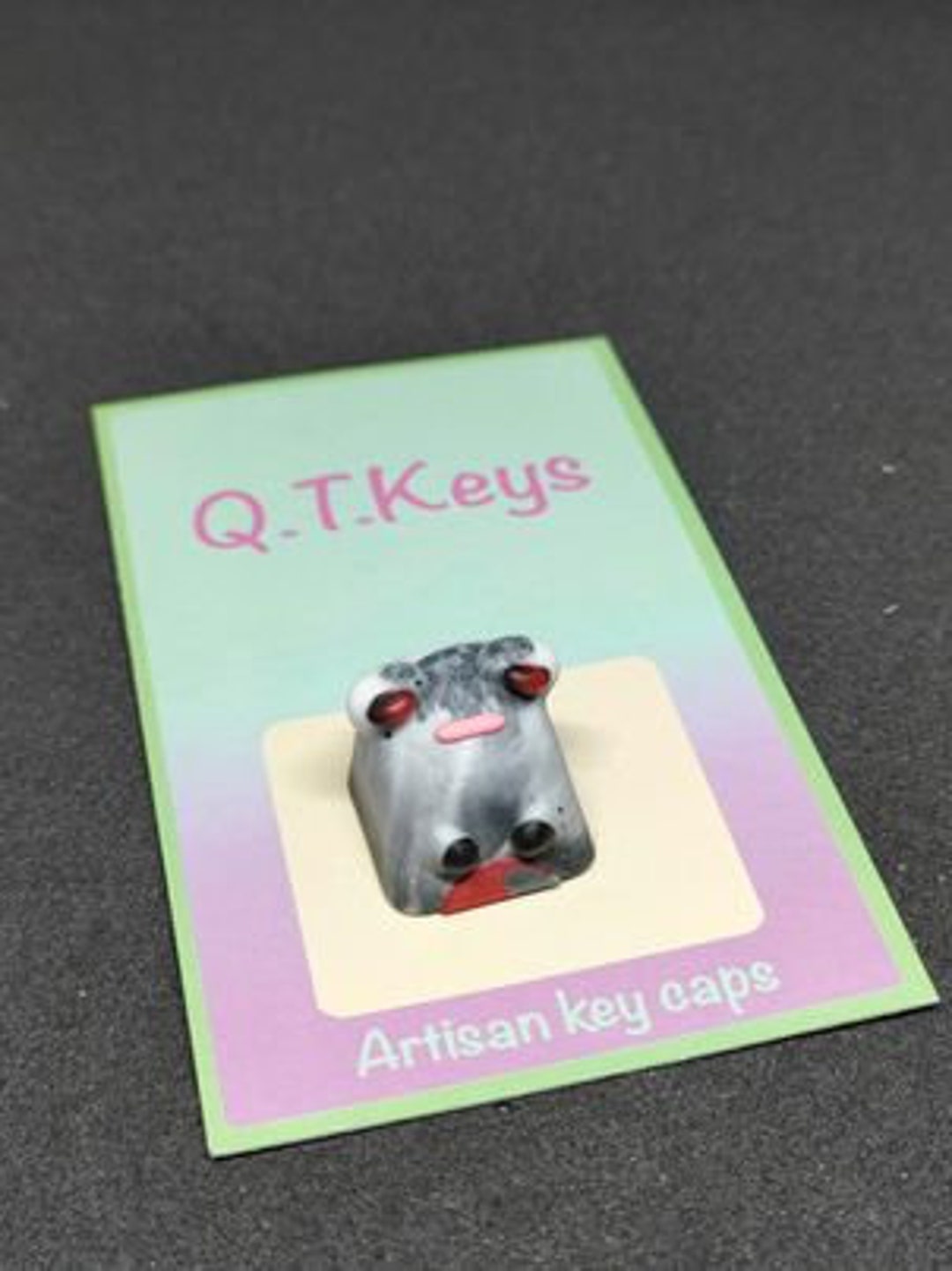 Artisan Frog Keycaps White and Colourful Collects Etsy