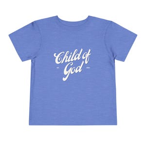 T-shirt enfant de Dieu, chemise religieuse pour bébé, vêtements chrétiens pour enfants, t-shirt Faith simple, cadeau de baby shower