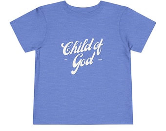 Child of God peuter T-shirt, religieus babyshirt, christelijke kinderkleding, Simple Faith T-shirt, kraamcadeau