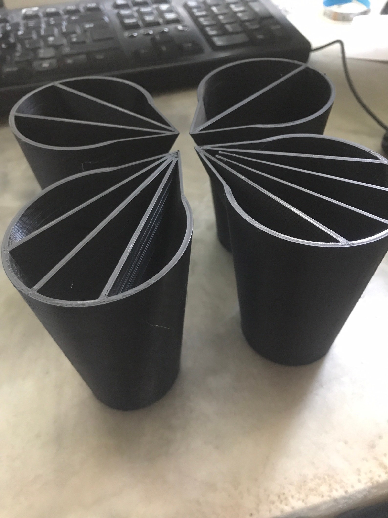 Acrylic pouring paint cup set of 4 Etsy