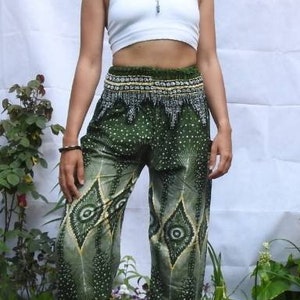 Boho Harem Pants Women – Cotton Harem Trousers, Baggy Yoga Pants, Bohemian Festival Pants, High Waist Hippie Pants, Comfy Lounge, Aladdin