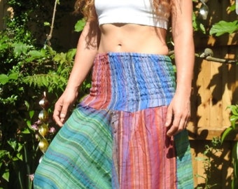 Women’s Harem Pants – Boho Yoga Pants, High Waist Loose Fit Trousers, Hippie Festival Pants, Aladdin Pants, Casual Baggy Lounge Pants