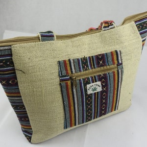 hemp bag - tote shopping bag