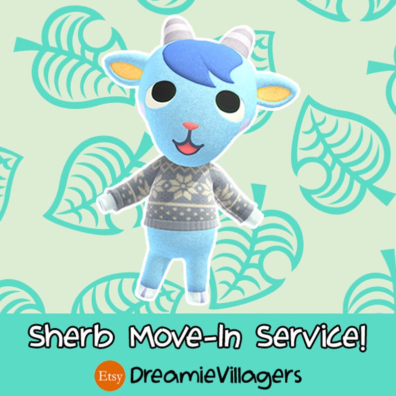 Sherb Animal Crossing: New Horizons Villager Move-In Service | Etsy