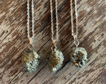 Fool/'s Gold Shooting Star - Adjustable Soft Black Poly Woven Washable Cord Stainless Steel Bail 20mm Golden Pyrite Pendant 0.79 Tall Gemstone Tribal Ethnic Carved Necklace