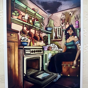 Hansel and Gretel Horror Fairy Tale Original Art Print-Glossy