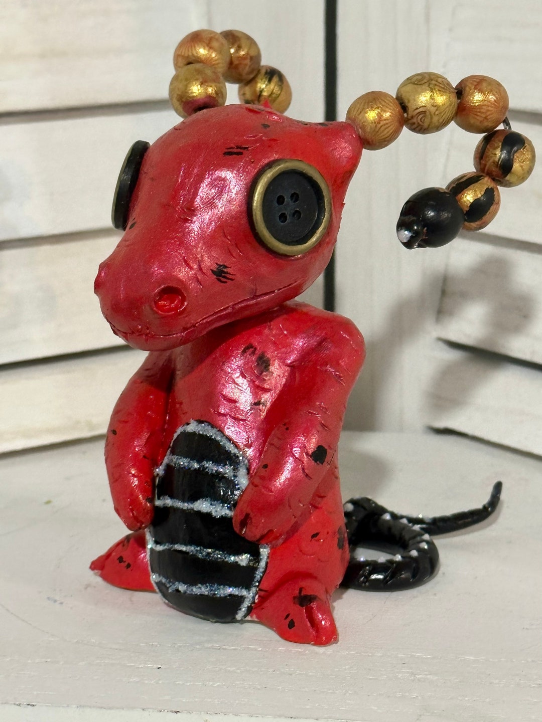 Polymer Clay Dragon Figurine Etsy