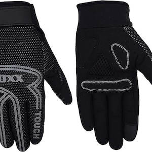 ROXX Cycling Gloves Windproof Gel Padded Touchscreen Full Finger Skid proof Biking Gloves