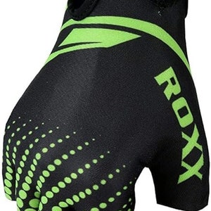 ROXX Cycling Gloves Fingerless Mens Women Kids Unisex Gel Padded Cycling Gloves Half Finger Bike Riding Mitts