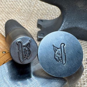 Timbro Touchmark personalizzato del fabbro Timbro a mano in acciaio personalizzato Timbro in acciaio inossidabile Timbro del fabbro Timbro per coltello Timbri per lame Timbro per coltellinai