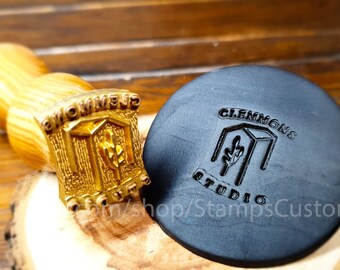 Custom Caly Stamp Pre-Made Design Custom Pottery Stamp Personalizable Ceramic Stamp Metal Clay Custom Stamp Pottery Stamp -1143220719-