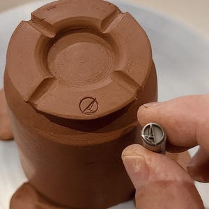 Custom Pottery Stamp for Ceramic artists Clay Signature Stamp for Clay Stamp for pottery Makers mark Custom Tiny Metal Stamp Gift For Potter