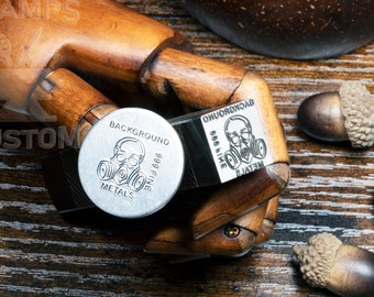 Custom Metal Stamp for Jewelry & Leather: Logo Design