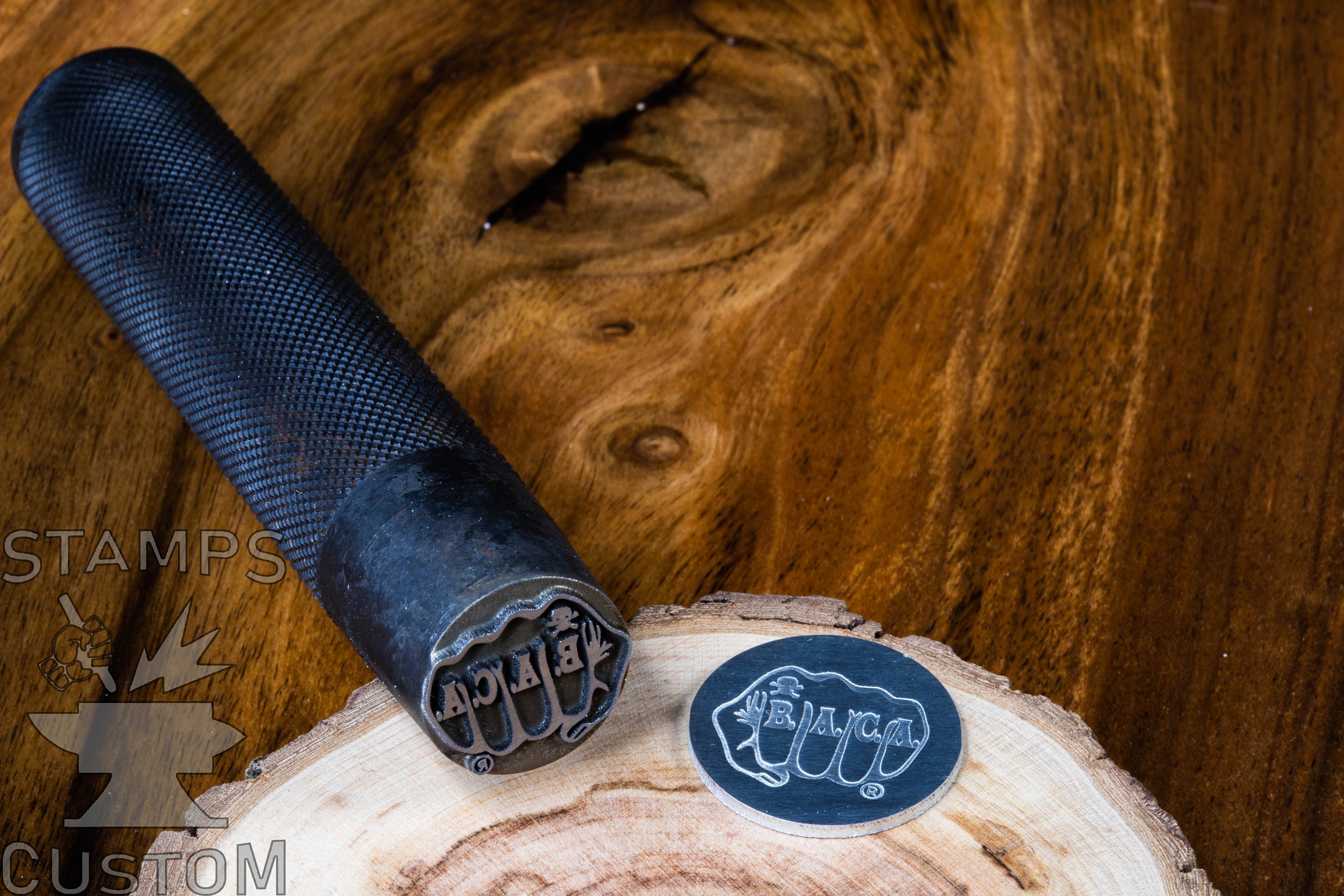 Custom Blacksmith Touchmark Stamp Custom Steel Hand Stamp Etsy