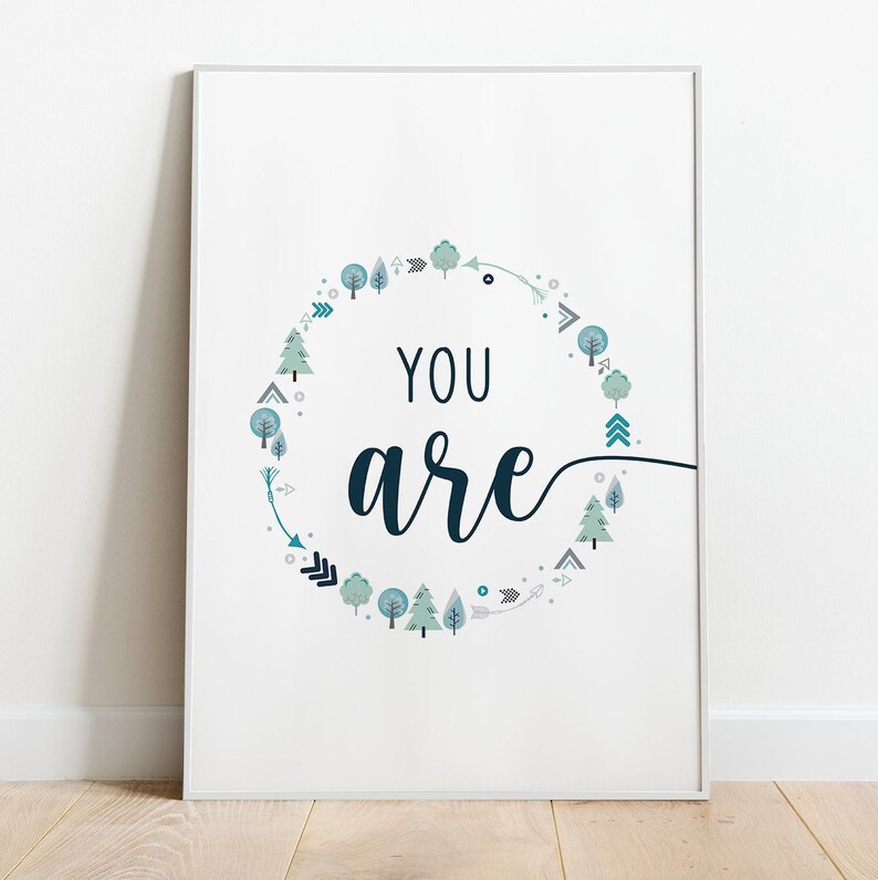 You Are so Loved Wall Art Set of 3 Prints Watercolor Nursery Etsy
