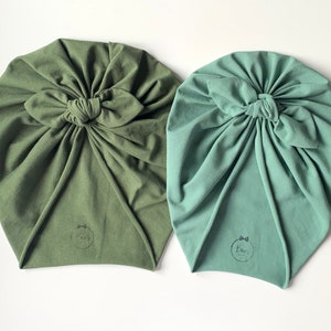 Baby and children’s head turbans with the poppy bow design