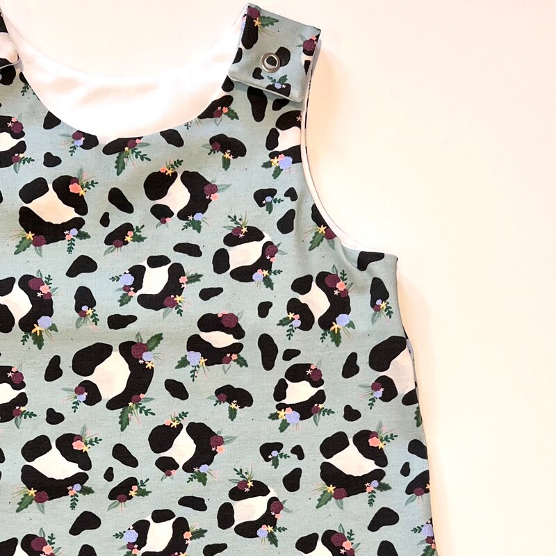 Leopard Printed Knit Comfy Romper