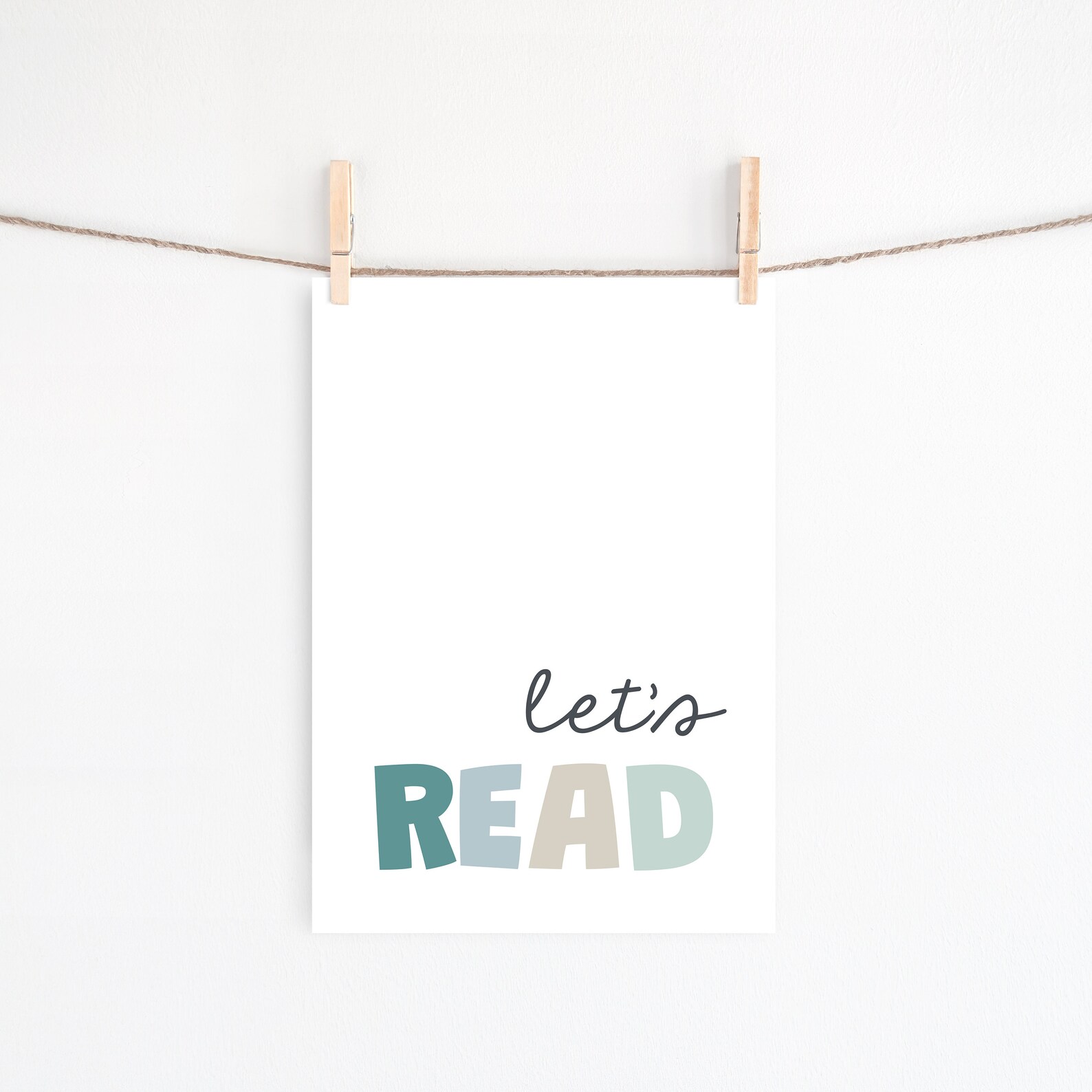 Lets Read Lets Play Printable Wall Art, Set of 2, Instant Download ...