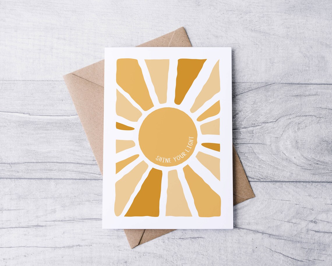 Yellow Sun Wall Print Instant Download Printable Wall Art Etsy