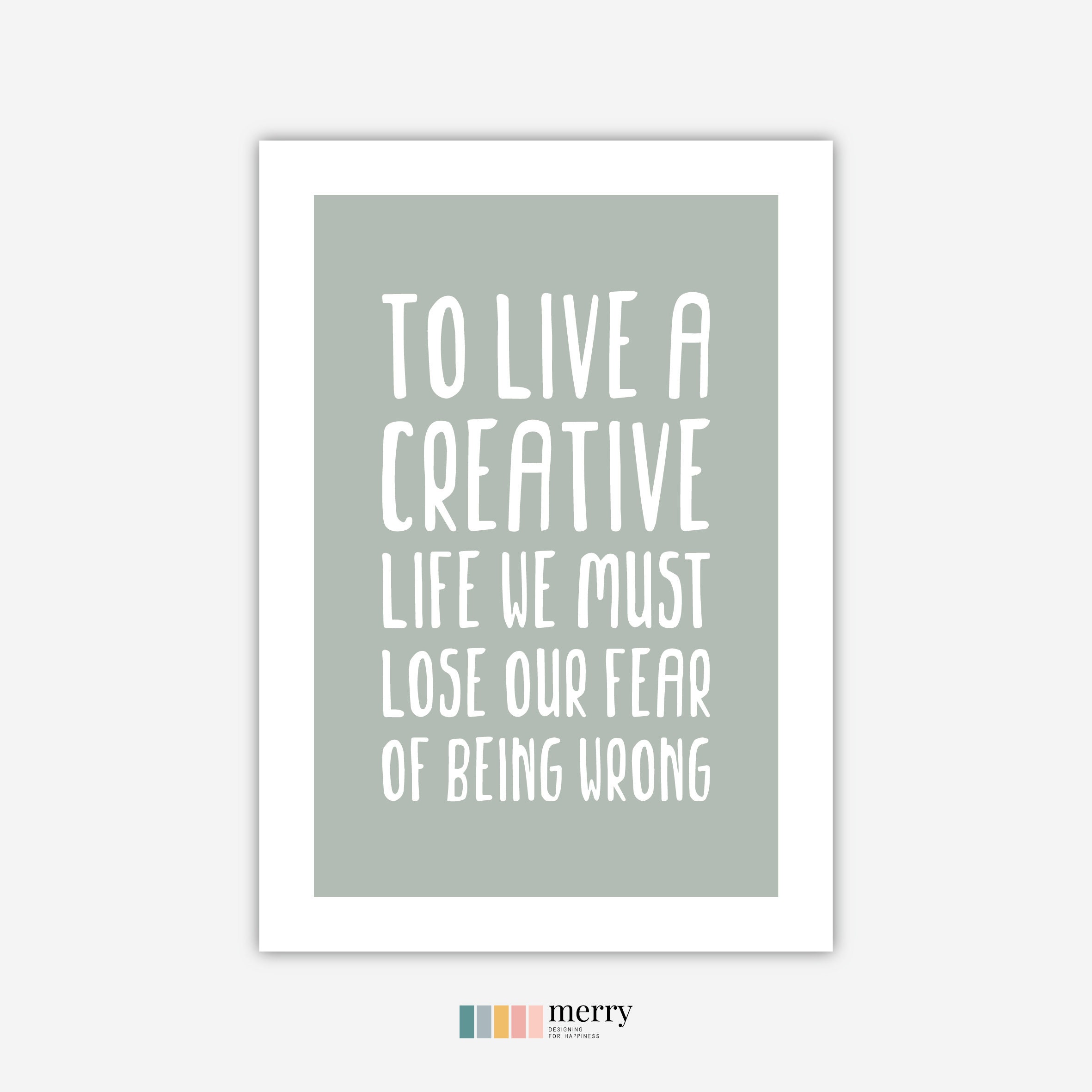 Creative Life Wall Art, Instant Download, Printable Wall Art, Lose Our ...