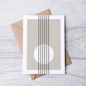 Set of 2 Music Modern Wall Art, Neutral Wall Decor, Guitar Illustration ...