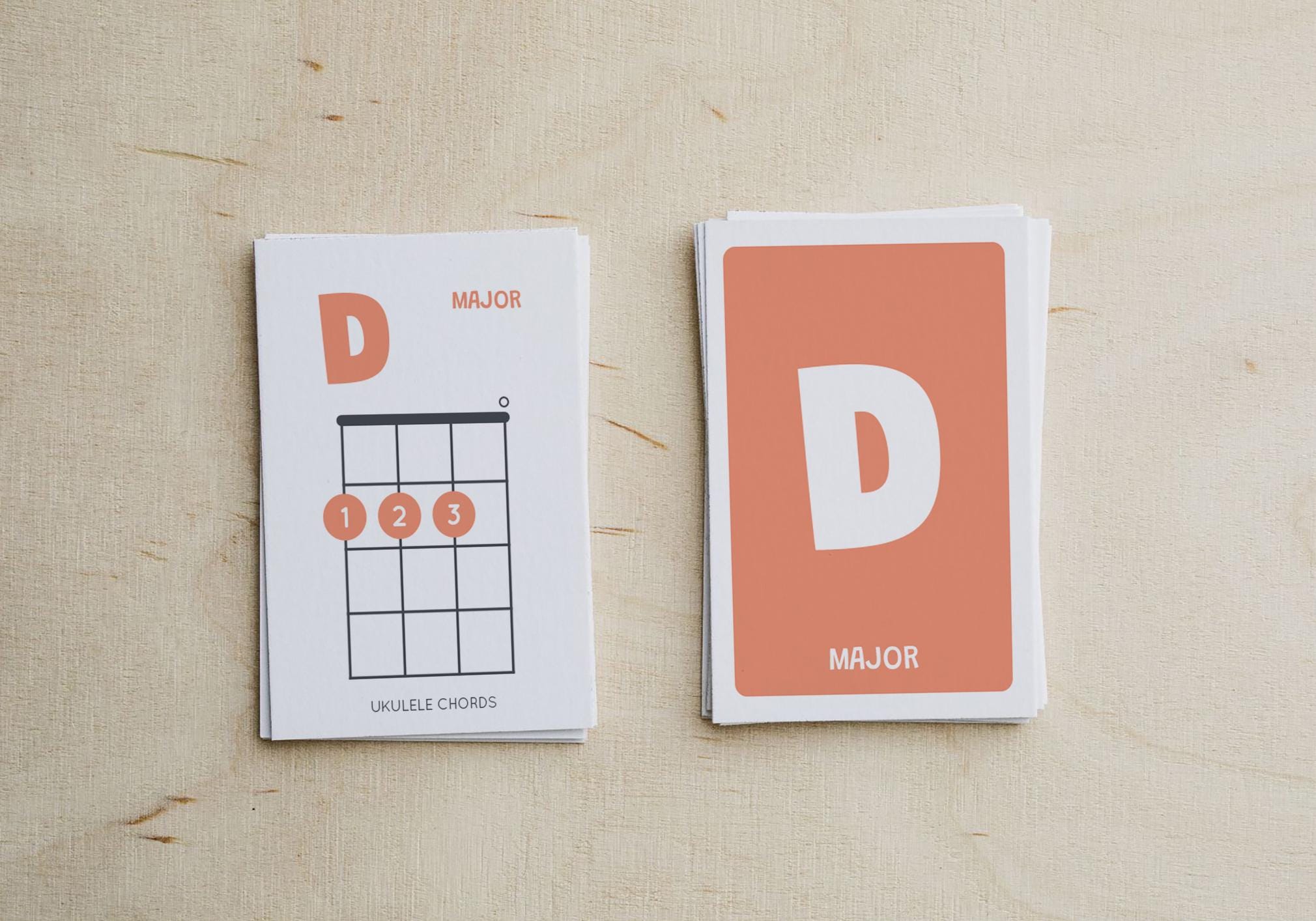 Ukulele Chords Flash Cards: Printable Music Learning Resources (digital ...
