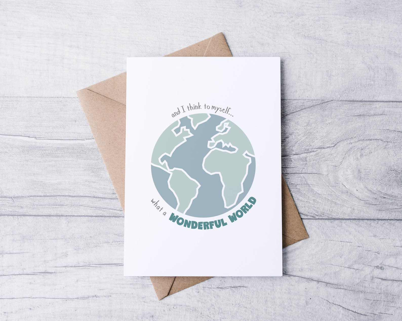 World Printable, Instant Download, Globe Wall Art, Wonderful World ...