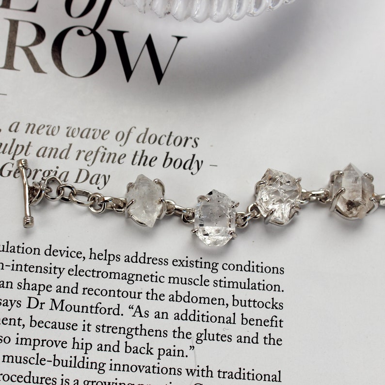 Herkimer Diamond Quartz Bracelet