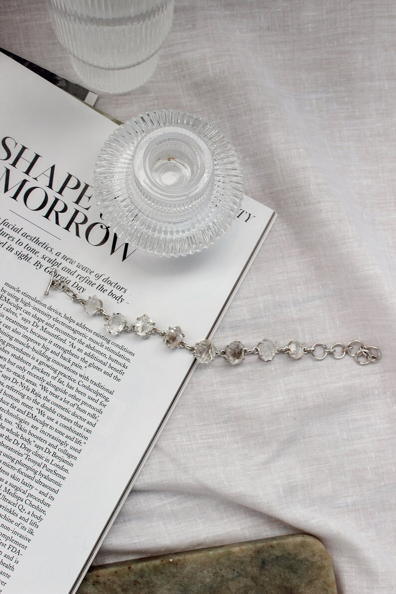 Herkimer Diamond Quartz Bracelet