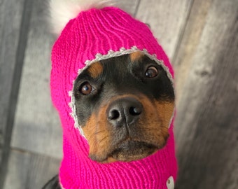 dog balaclava knitting pattern