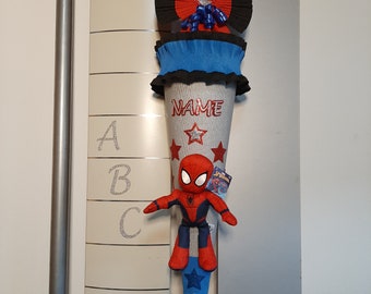 Schultüte Zuckertüte Spiderman red plush stable 85 cm blank total height 130 cm 2023