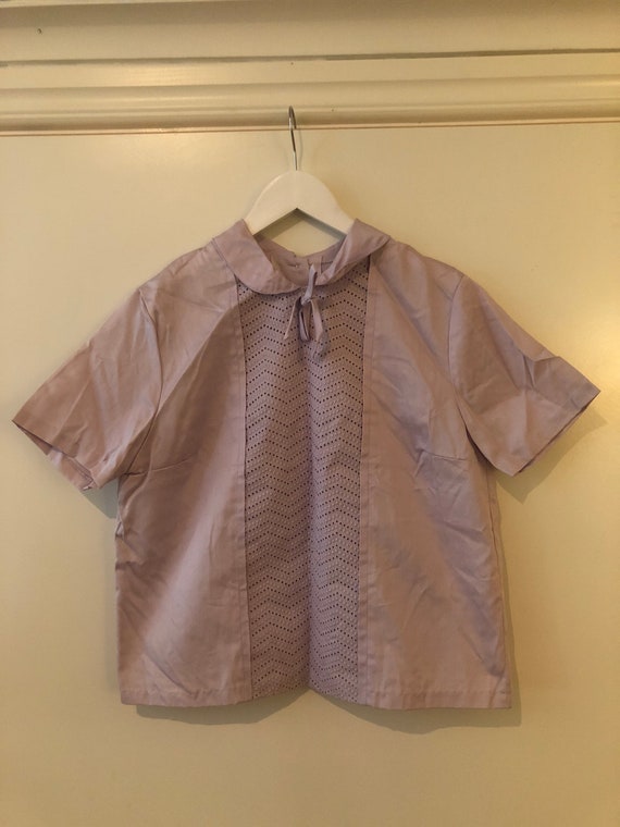 1950s lilac blouse