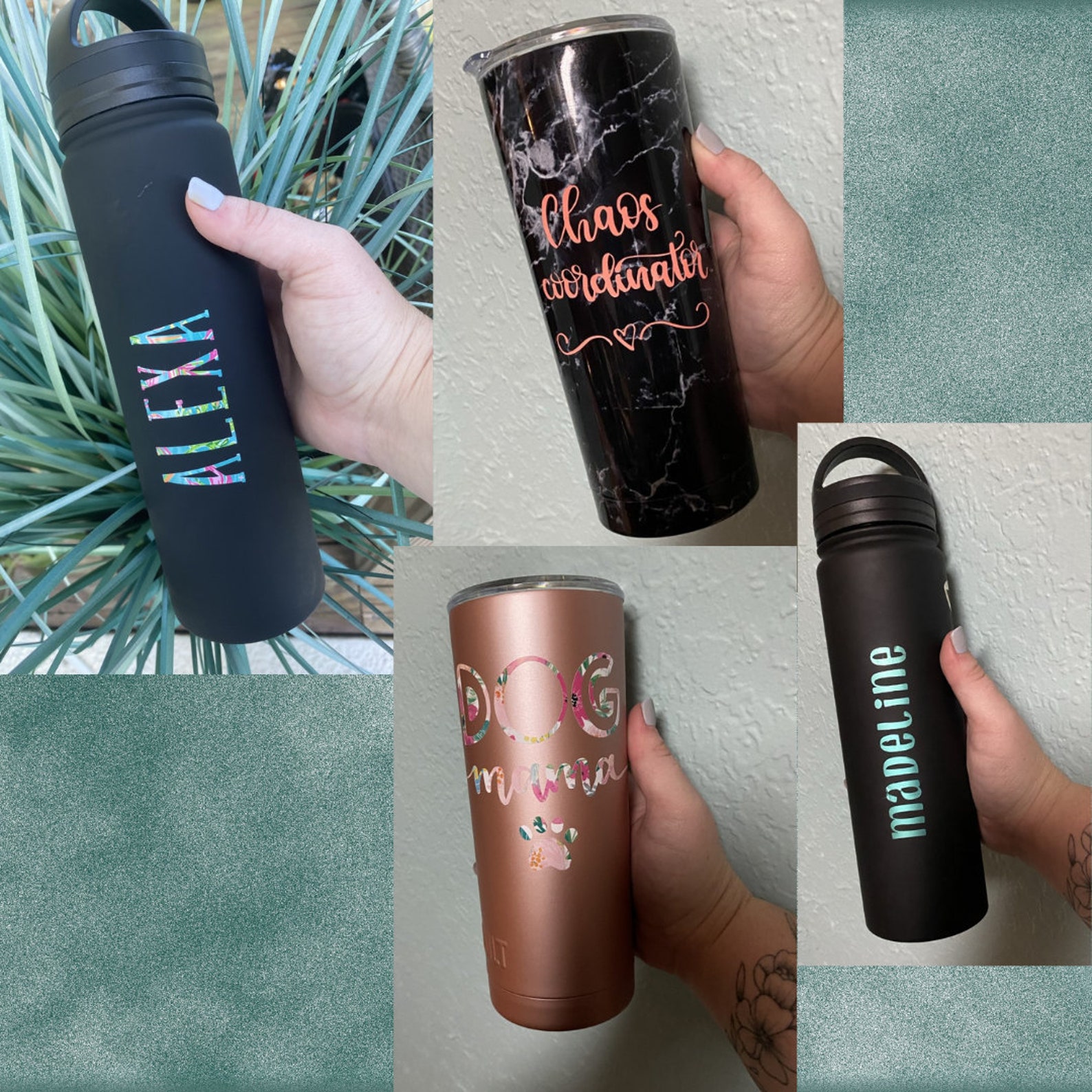 Custom water bottle or tumbler Etsy
