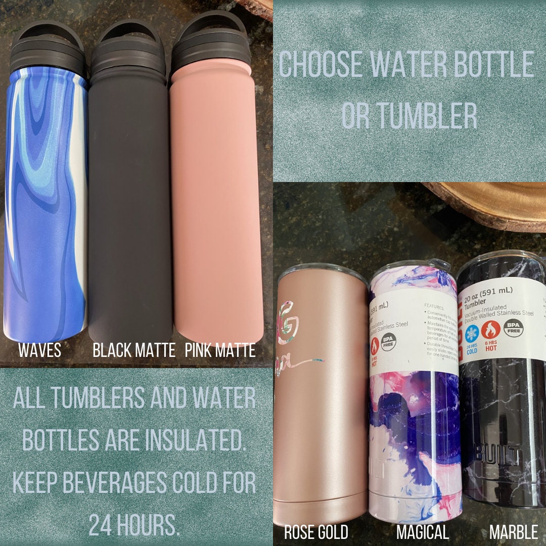 Custom water bottle or tumbler Etsy