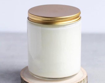 Classic Premium Clear candle jar (250ml) + metal lids