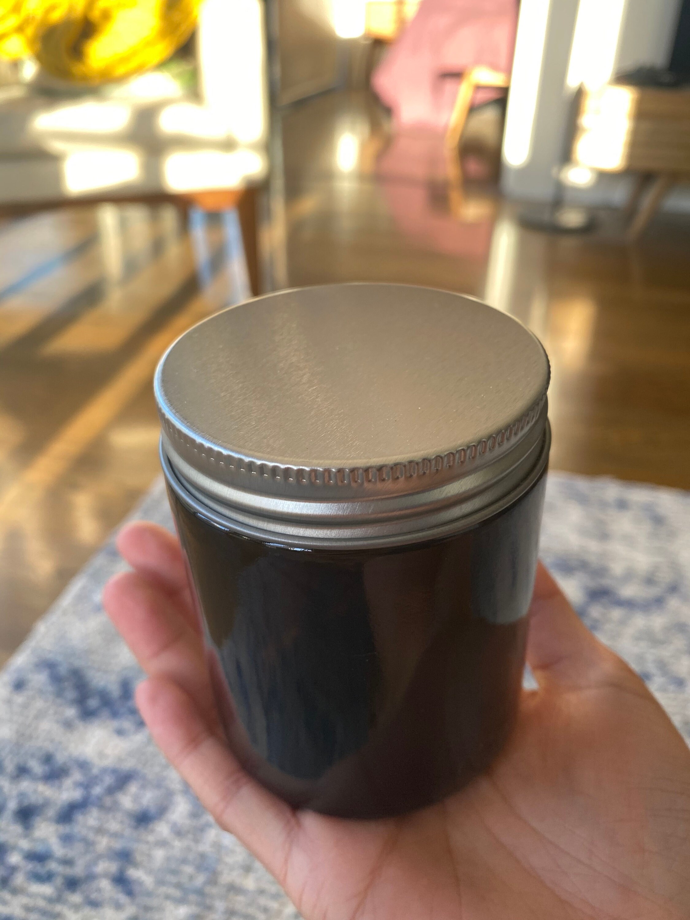 Amber Glass Candle Jars 250ml With Lid Etsy