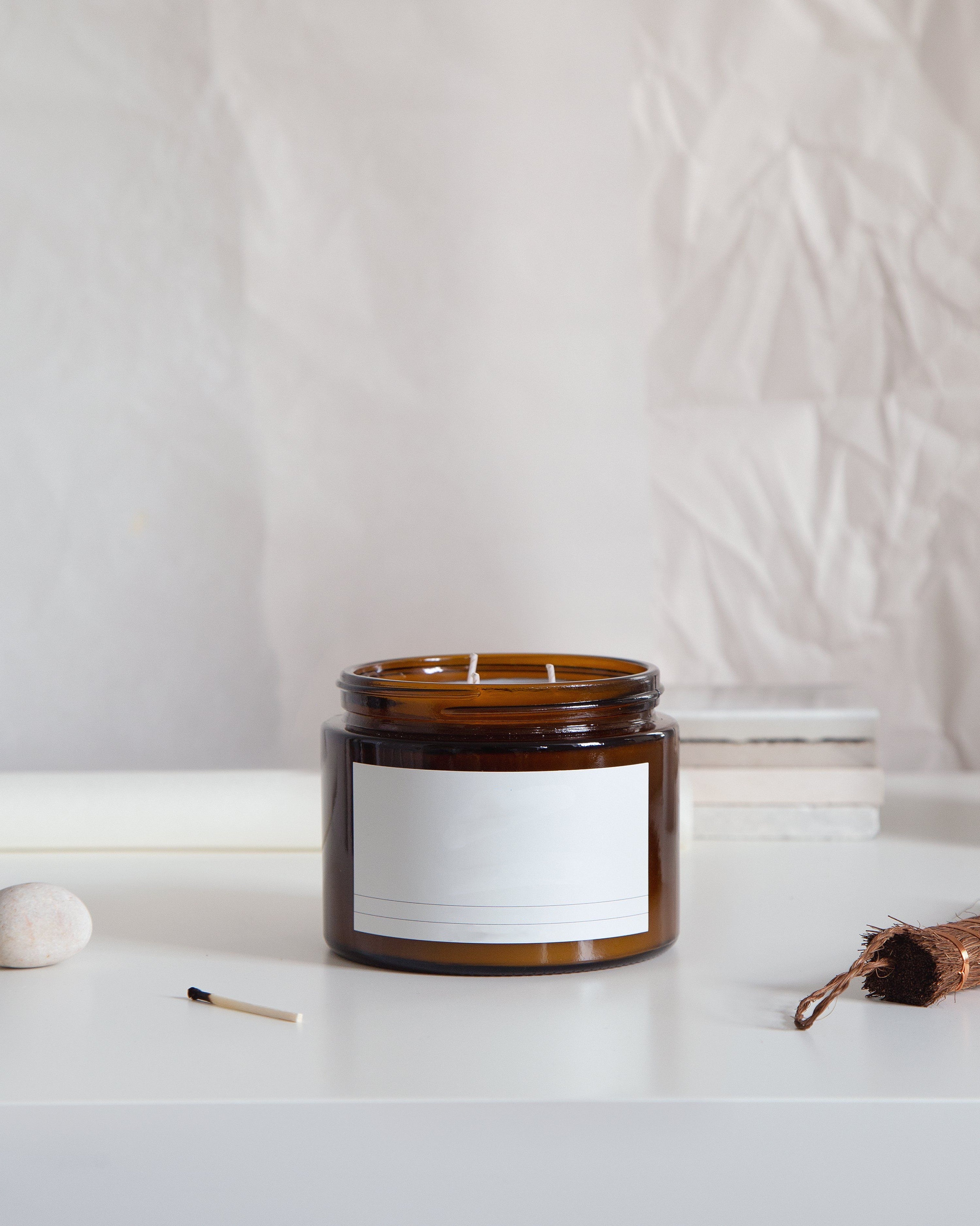 Large Amber candle jar 500ml with silver aluminium lids Etsy