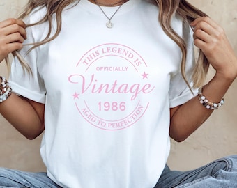 40th Birthday T Shirt, this legend is officially vintage, 1986 Birthday Gift, Unisex both men and women top