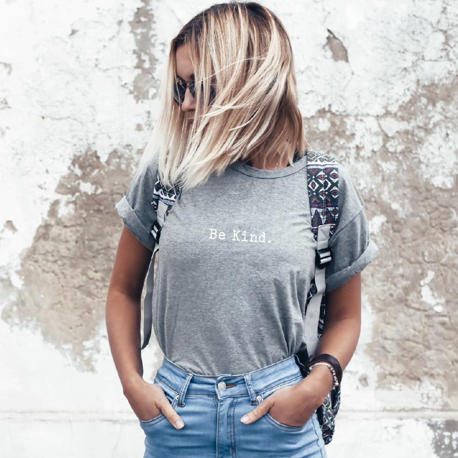 Be Kind - Ladies T Shirt cute minimalist positive top