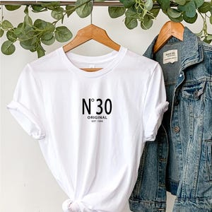 30th Birthday T Shirt, Vintage 1996 Shirt, No 30 Original est 1996, 30th Gift for Her or Him image 8