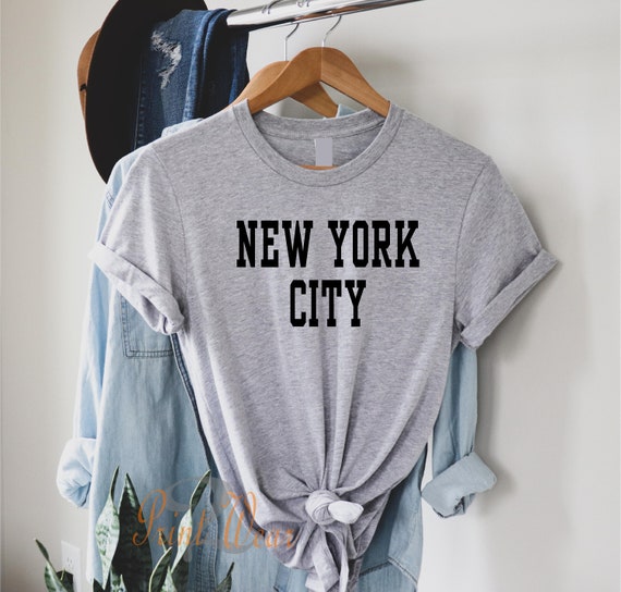 New York City - T shirt -  NYC shirt - Ladies Trending T-Shirt - New York Gift - 100% Soft Cotton Tee Top