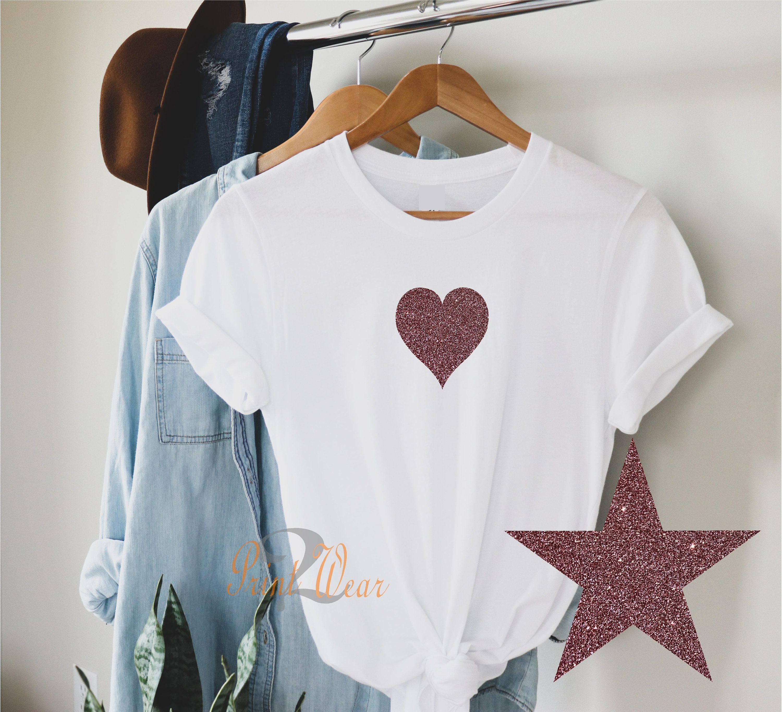 トップス HTH Glitter Heart Logo Tee il_fullxfull.2744461369_dhz4.jpg