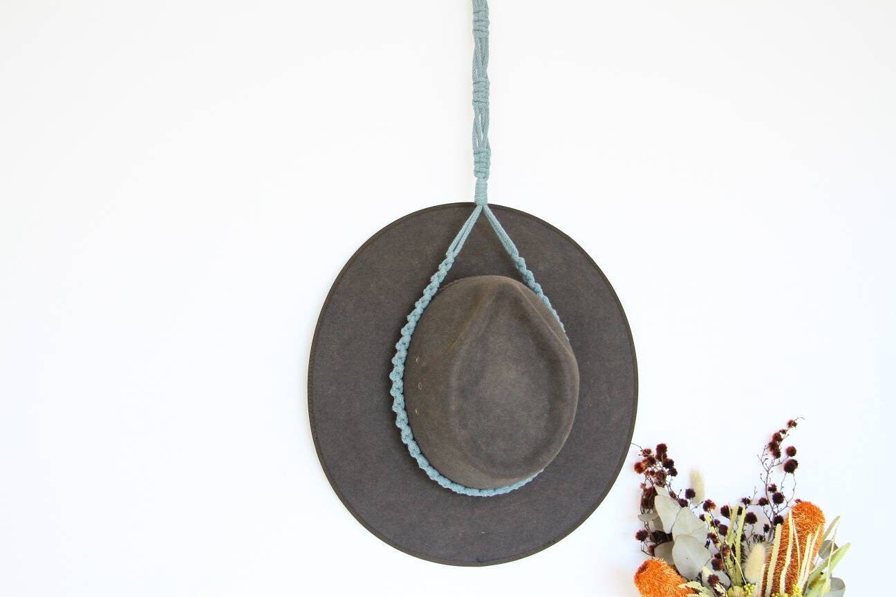 Macrame Hat Hanger Original Hat Hanger Design Hat Storage Etsy
