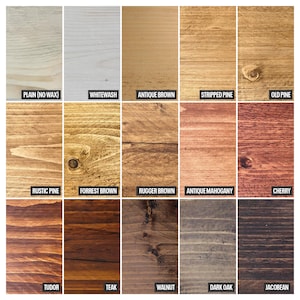 a bunch of different types of wood