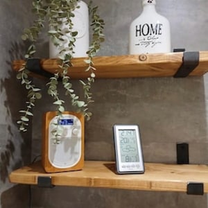 Stunning Rustic Shelf made from reclaimed Scaffold Board (Includes Brackets) Shelving, Bookshelf, Shelve