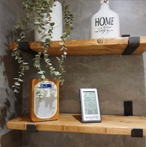 Stunning Rustic Shelf made from reclaimed Scaffold Board (Includes Brackets) Shelving, Bookshelf, Shelve
