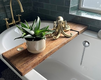 Wyedale Bath Board | Bath Caddy | BathTray | Rustic Home | Bathroom decor | Bespoke Bath Tray | Tea lights | Home ideas | iPad | bathroom