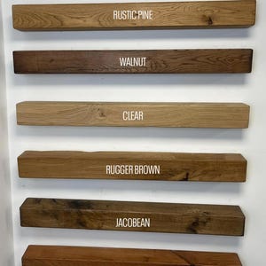Handcrafted French Oak Fireplace Mantel Shelf - 9.5cm Deep x 9.5cm High - Various Finishes Available image 3