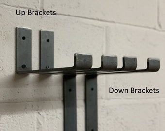 1 x Pair of STEEL BRACKETS Raw Steel Shelf Brackets to fit standard scaffold board