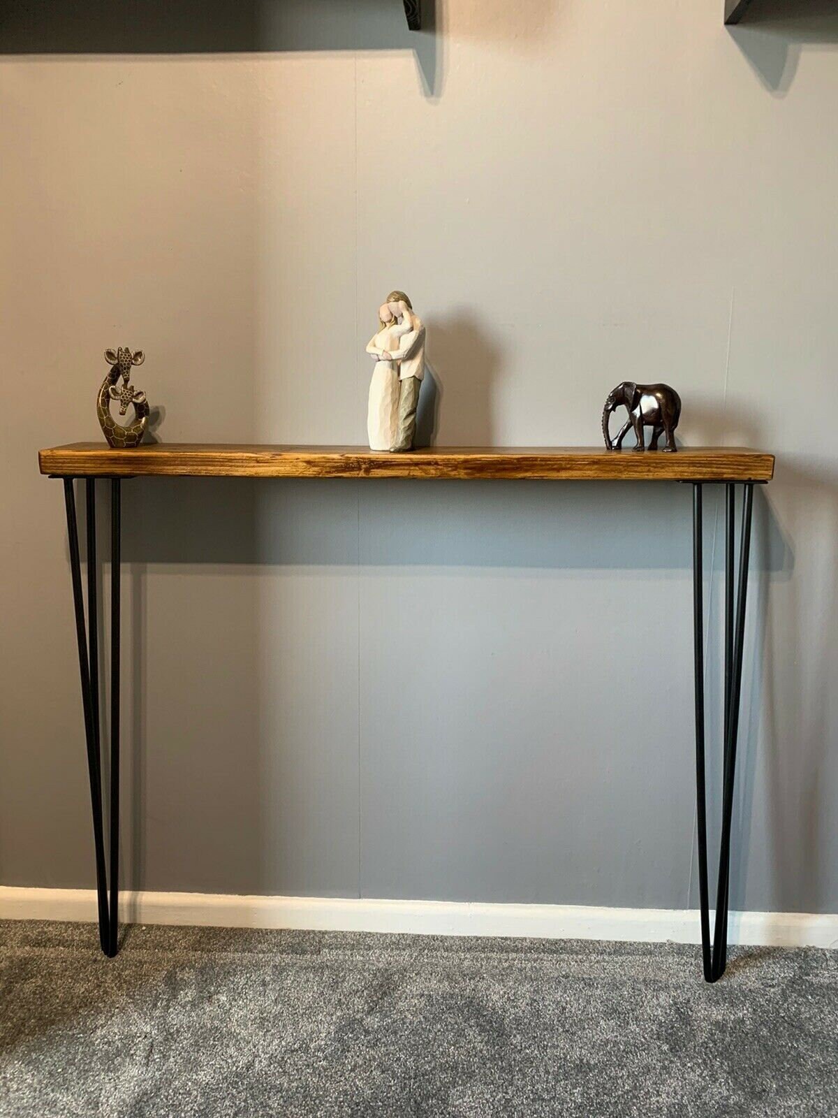 Scaffold Board Console/Hallway Table Hairpin legs table Etsy